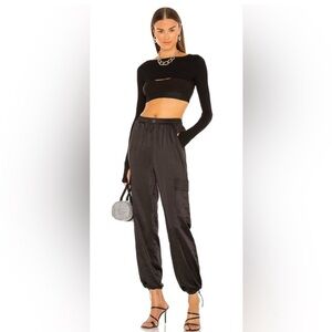 NWT REVOLVE superdown Rita Cargo Pant in Black